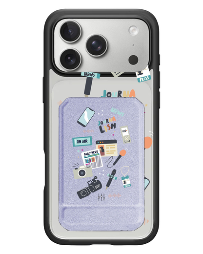 iPhone Magnetic Multifold Wallet - Journalism