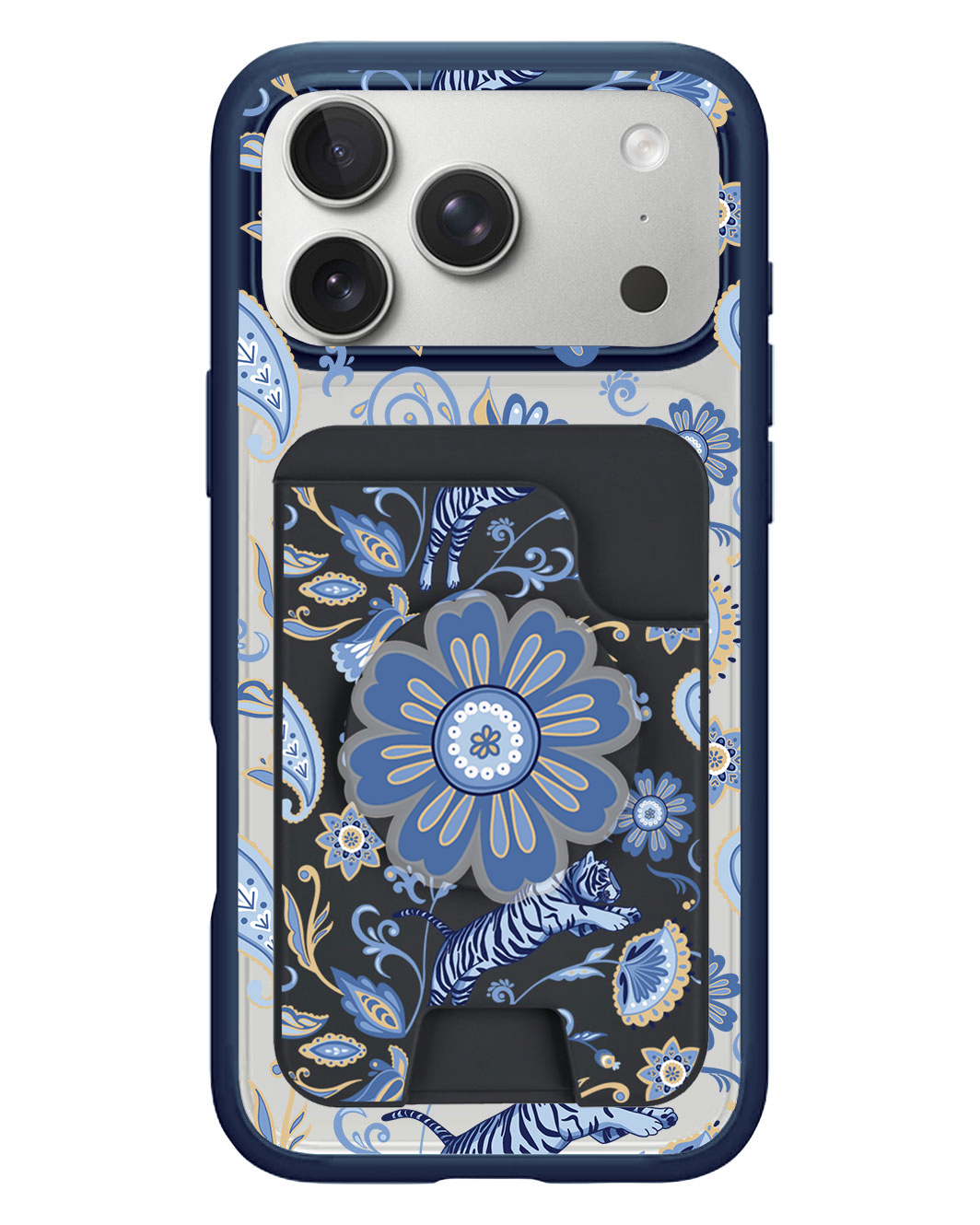 iPhone Magpop Wallet - Tiger & Floral