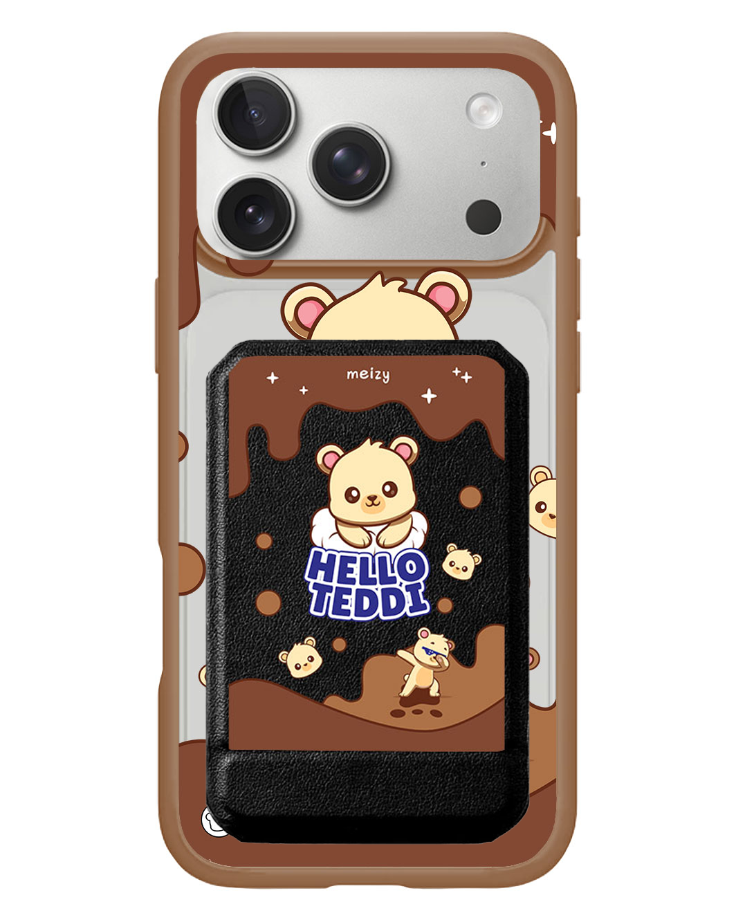iPhone Magnetic Multifold Wallet - Hello Teddy 1.0
