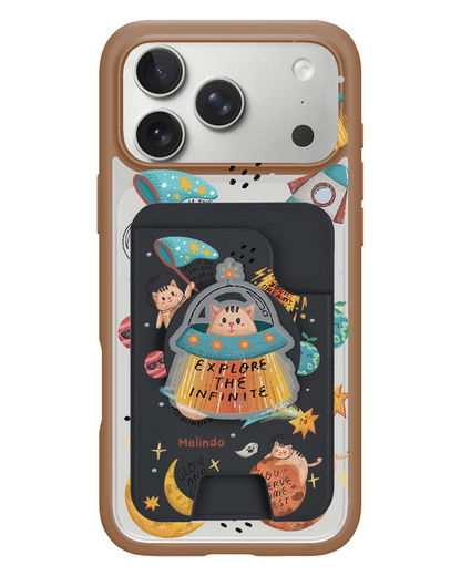iPhone Magpop Wallet - Spaceship