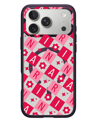 iPhone Rearguard Hybrid - CUSTOM MONOGRAM 3.0 Flower Grid 1.0