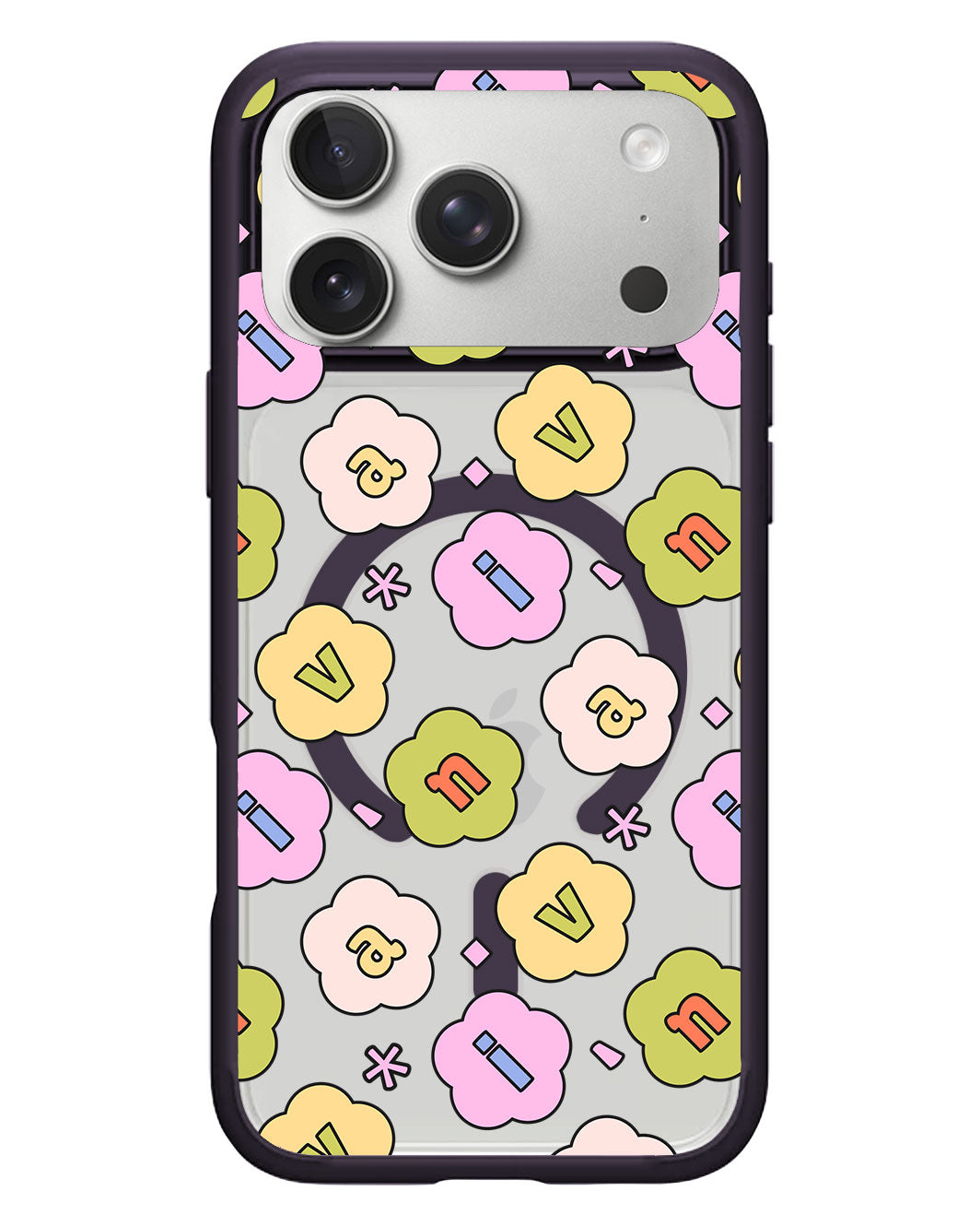 iPhone Rearguard Hybrid - CUSTOM MONOGRAM 3.0 FLOWER PETALS 1.0