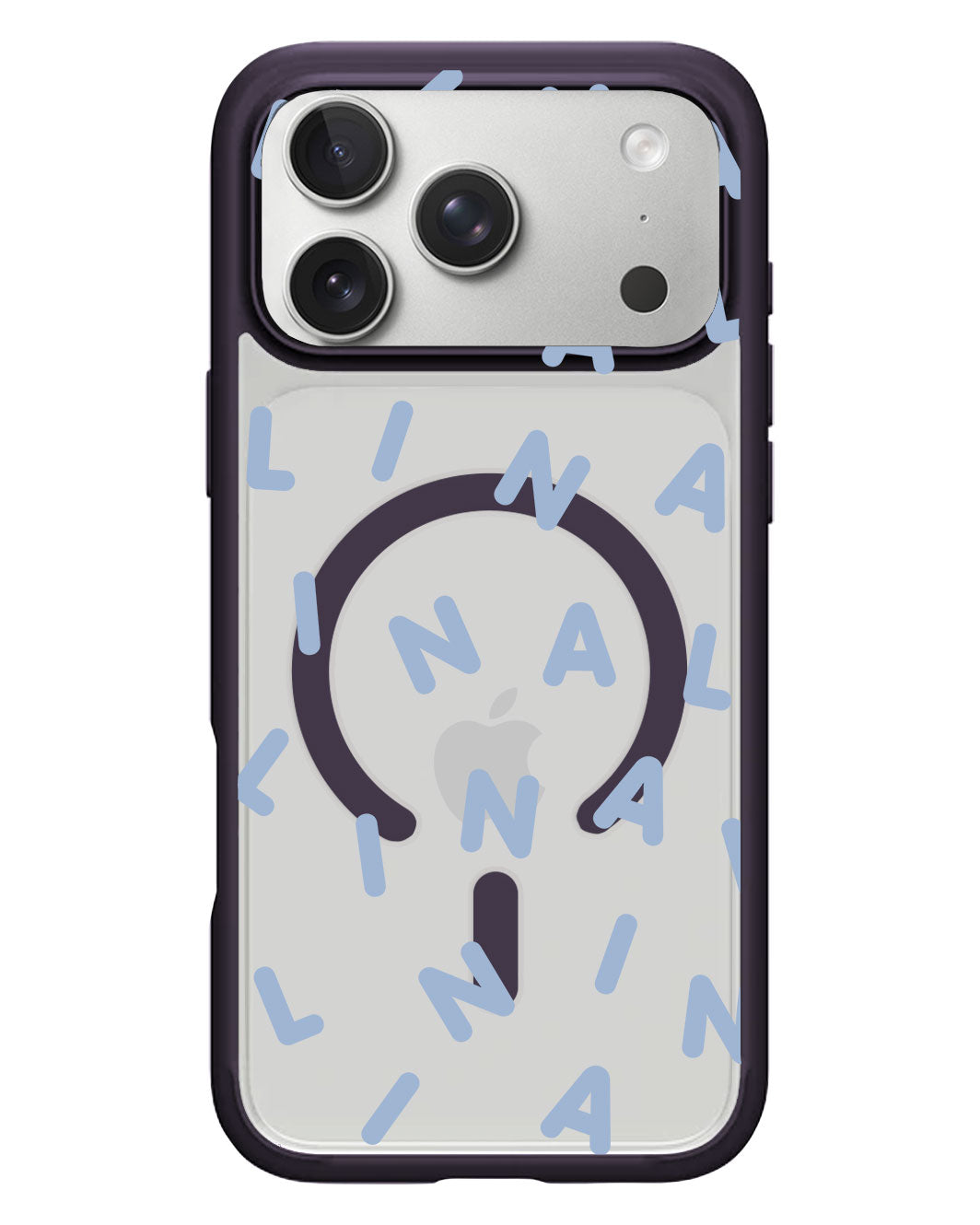 iPhone Rearguard Hybrid - CUSTOM MONOGRAM 2.0 Pastel Blue