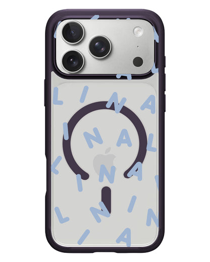 iPhone Rearguard Hybrid - CUSTOM MONOGRAM 2.0 Pastel Blue