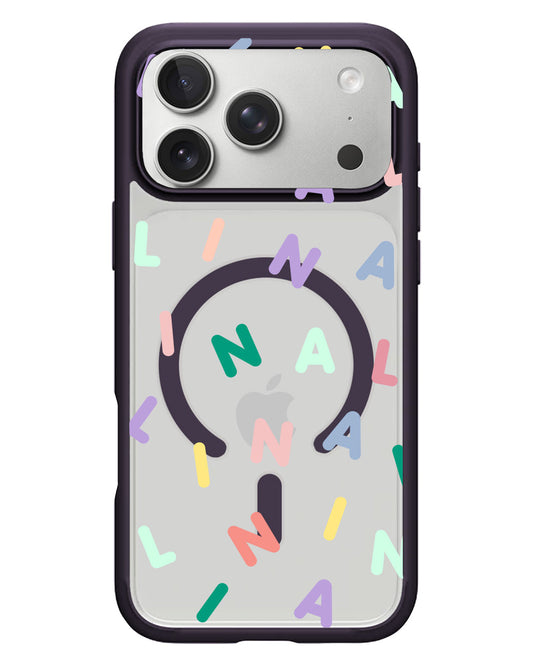 iPhone Rearguard Hybrid - CUSTOM MONOGRAM 2.0 Rainbow