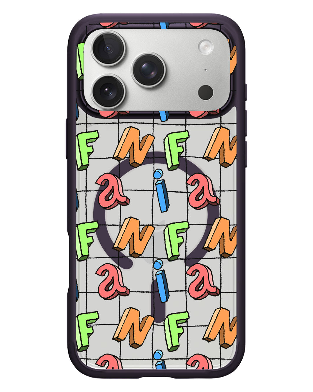 iPhone Rearguard Hybrid - CUSTOM MONOGRAM 3.0 Playful