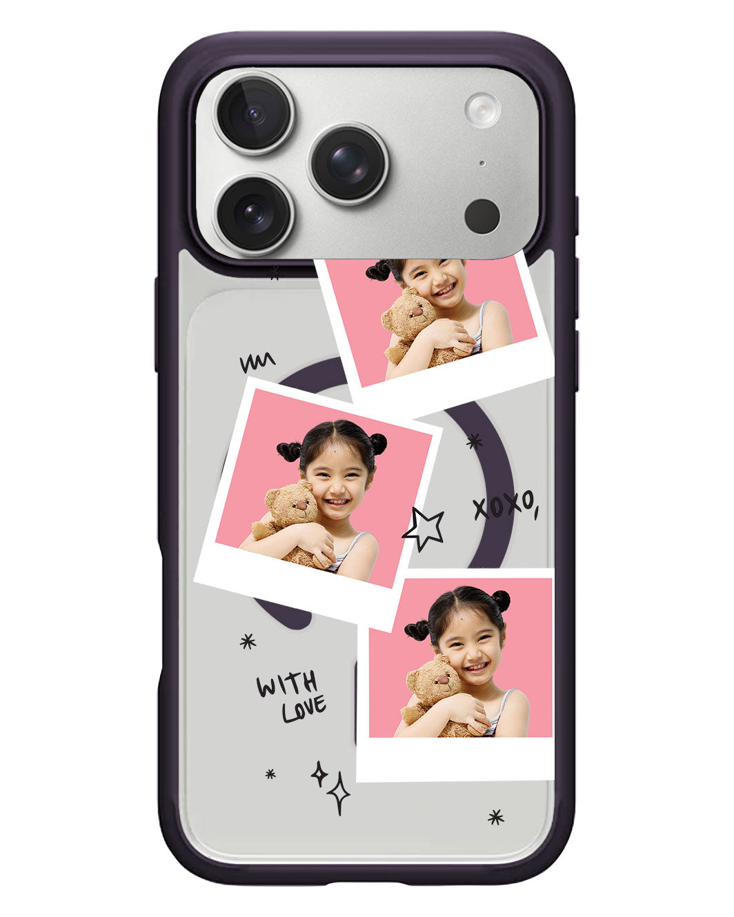iPhone Rearguard Hybrid - Face Grid White Polaroid
