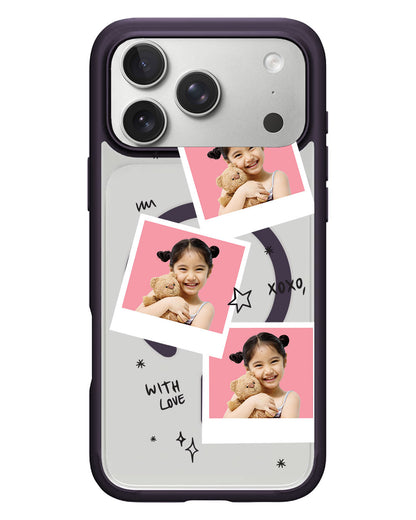 iPhone Rearguard Hybrid - Face Grid White Polaroid
