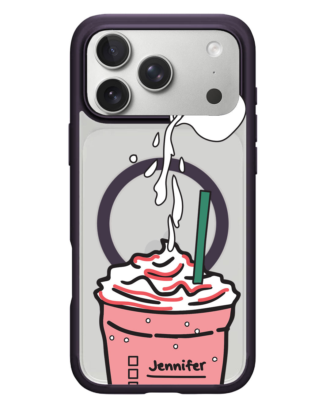 iPhone Rearguard Hybrid - Raspberry Frappe