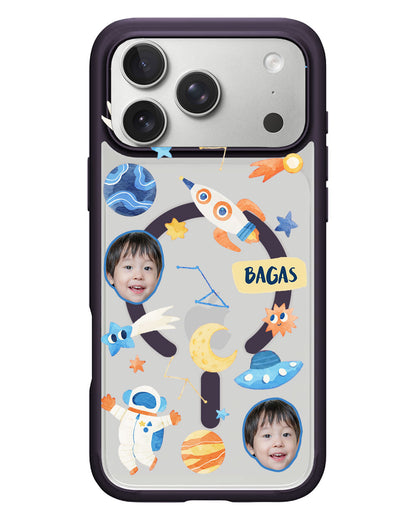 iPhone Rearguard Hybrid - Face Grid Astronaut
