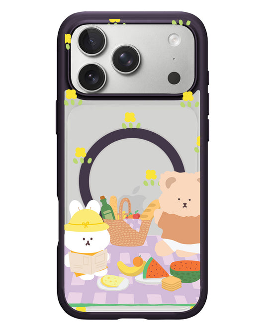 iPhone Rearguard Hybrid - Picnic Bear Lilac
