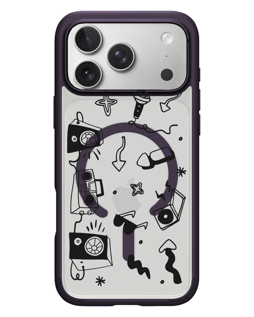 iPhone Rearguard Hybrid - Rock n Roll Black