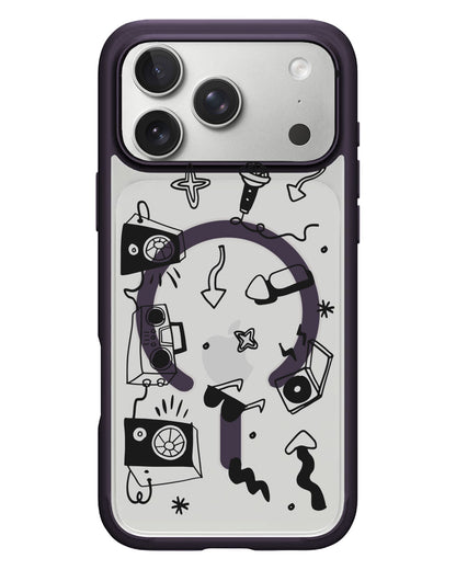 iPhone Rearguard Hybrid - Rock n Roll Black