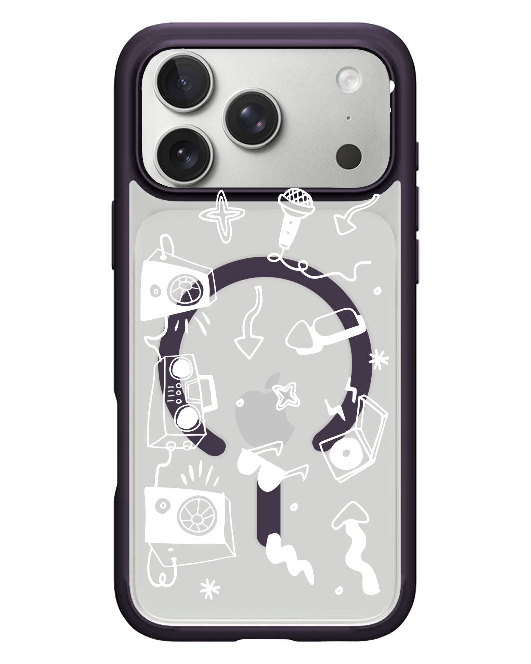 iPhone Rearguard Hybrid - Rock n Roll White