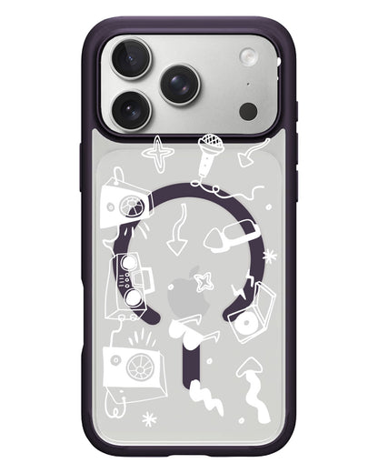 iPhone Rearguard Hybrid - Rock n Roll White