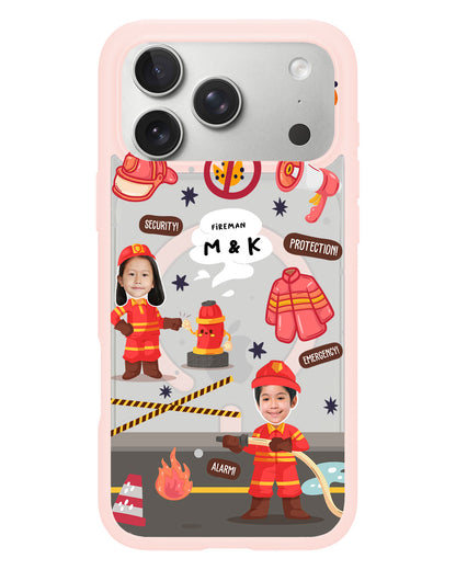 iPhone Rearguard Hybrid - Face Grid Dream Firefighter