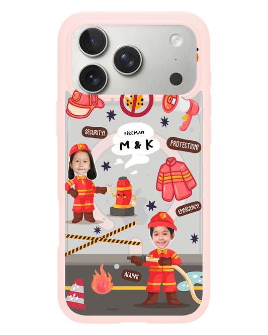 iPhone Rearguard Hybrid - Face Grid Dream Firefighter