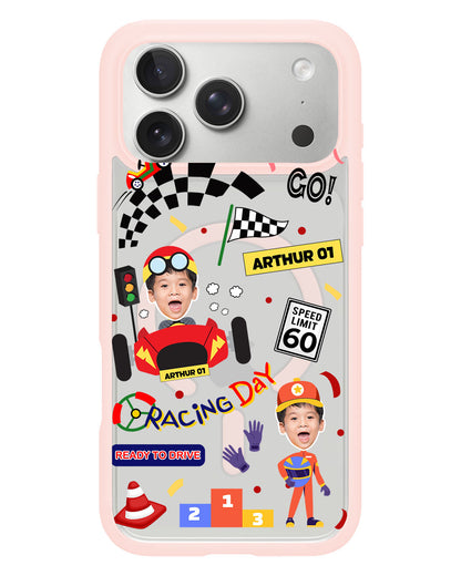 iPhone Rearguard Hybrid - Face Grid Dream Racer