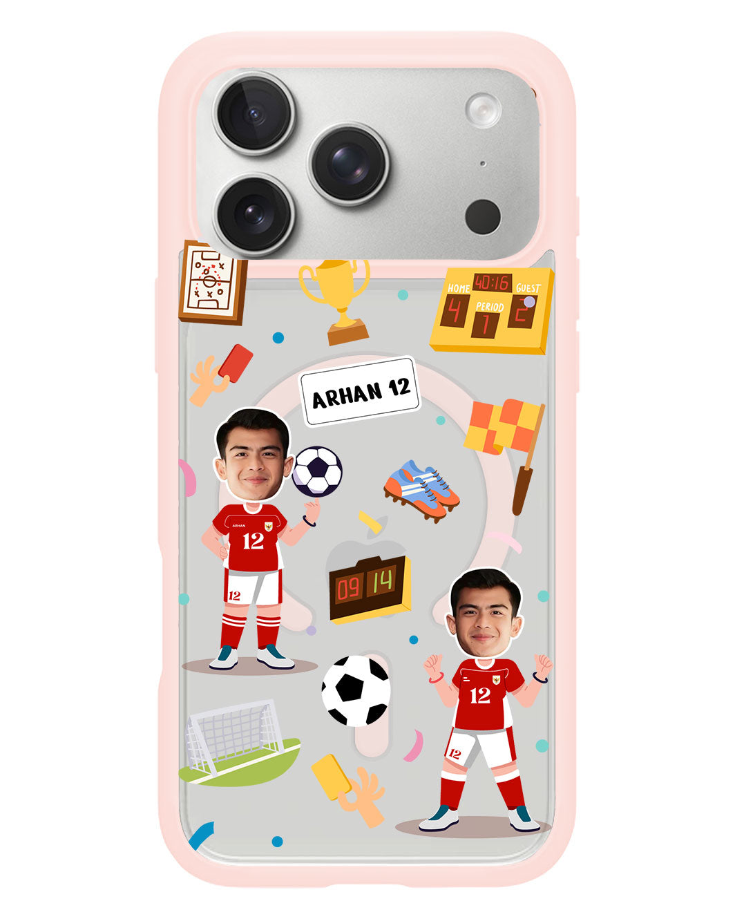 iPhone Rearguard Hybrid - Face Grid Dream Soccer