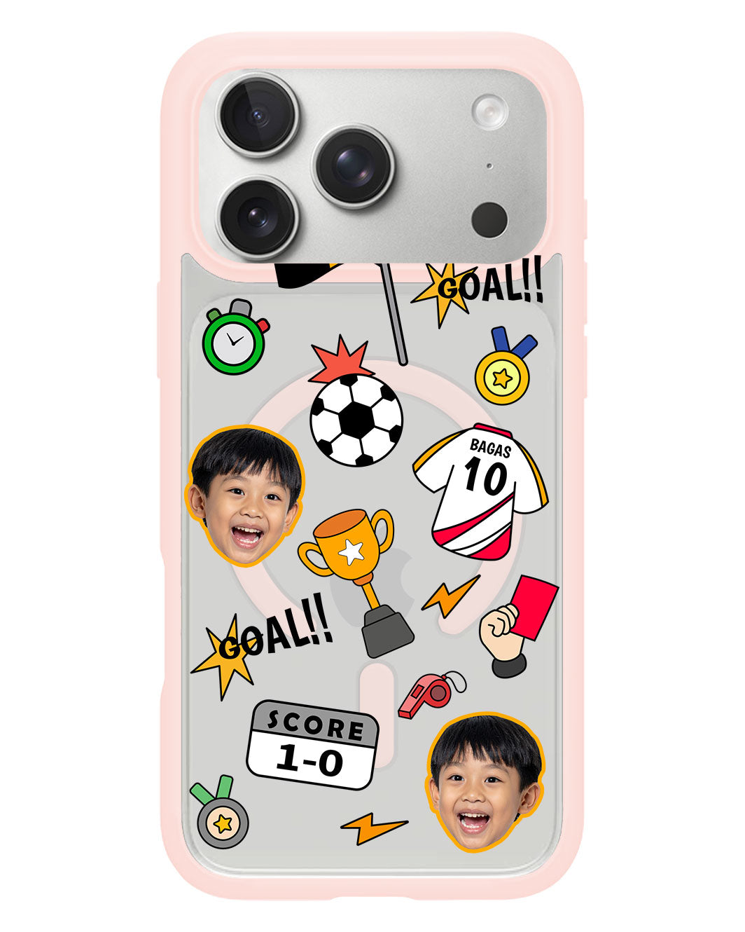 iPhone Rearguard Hybrid - Face Grid Soccer