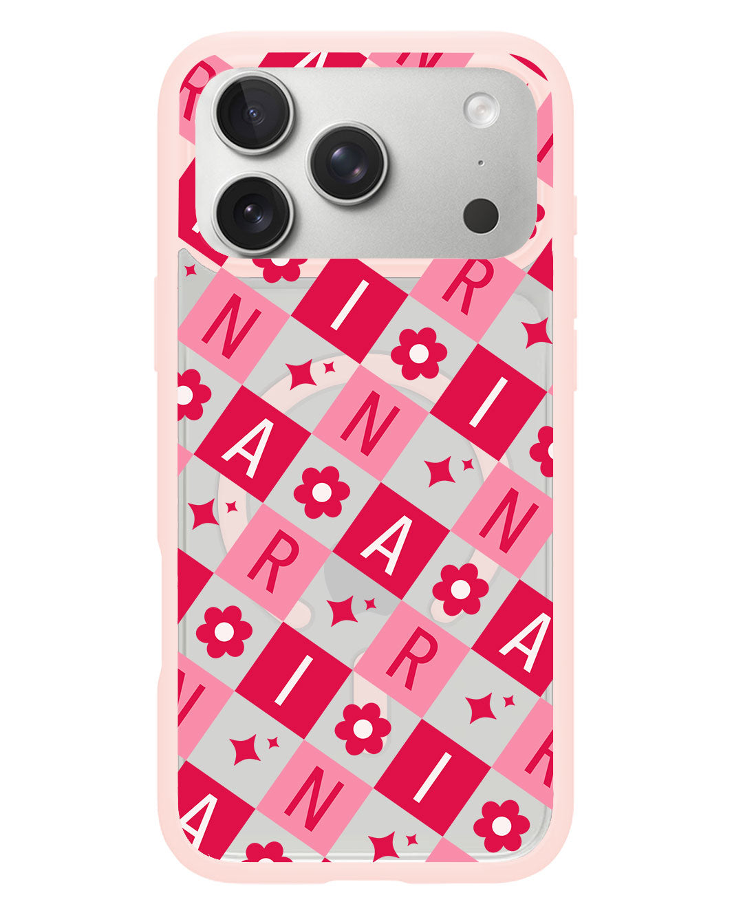 iPhone Rearguard Hybrid - CUSTOM MONOGRAM 3.0 Flower Grid 1.0