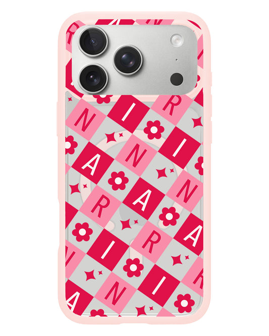 iPhone Rearguard Hybrid - CUSTOM MONOGRAM 3.0 Flower Grid 1.0