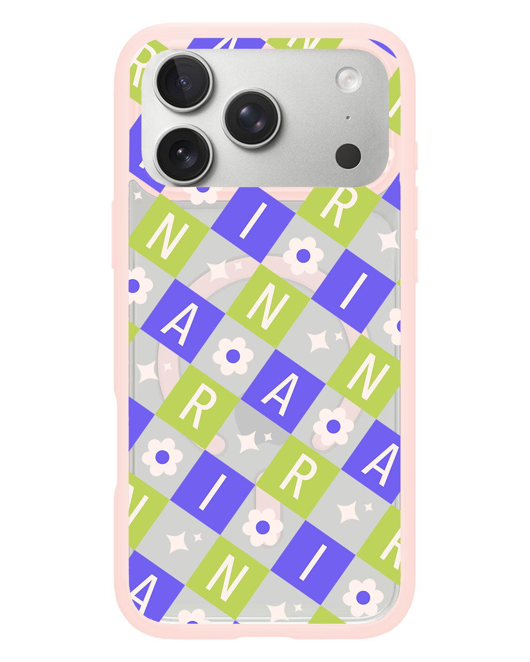 iPhone Rearguard Hybrid - CUSTOM MONOGRAM 3.0 Flower Grid 5.0