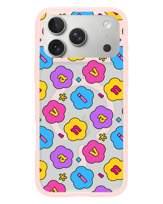 iPhone Rearguard Hybrid - CUSTOM MONOGRAM 3.0 FLOWER PETALS 4.0