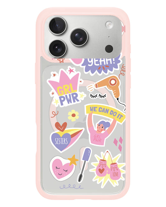 iPhone Rearguard Hybrid - Girl Power Sticker Pack