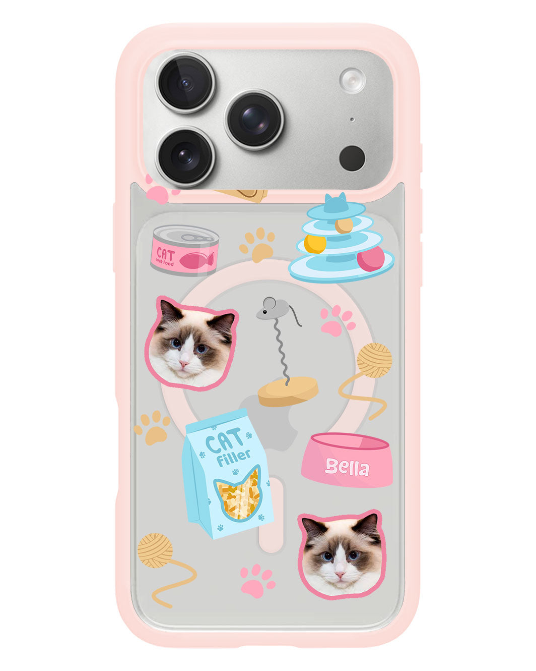 iPhone Rearguard Hybrid - Pet Grid Kitty Playtime