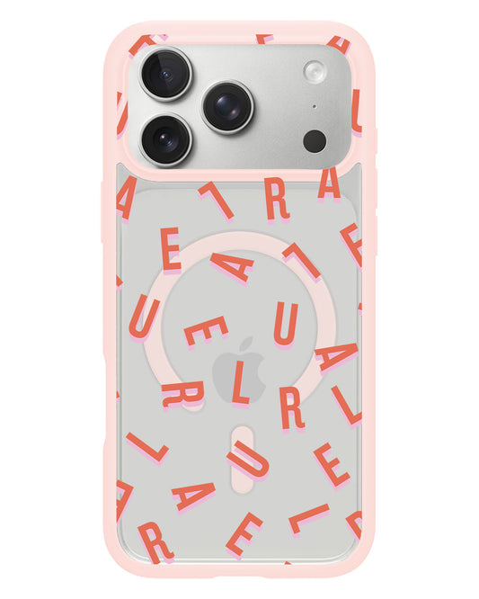 iPhone Rearguard Hybrid - CUSTOM MONOGRAM 1.0 Coral