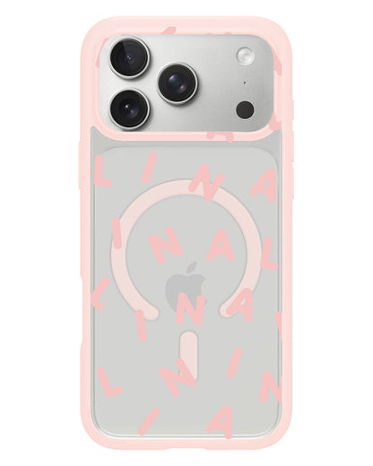 iPhone Rearguard Hybrid - CUSTOM MONOGRAM 2.0 Rosewater