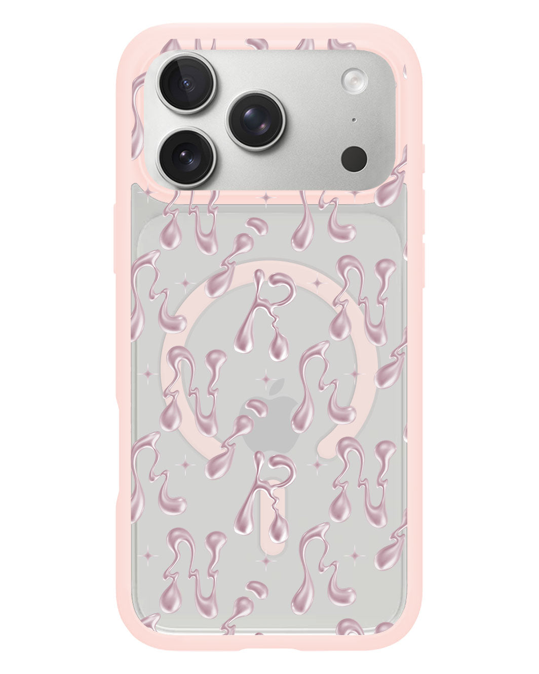 iPhone Rearguard Hybrid - Pink Chrome Monogram 2.0