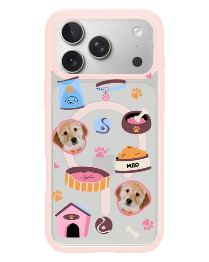 iPhone Rearguard Hybrid - Pet Grid Puppy Cozy Day