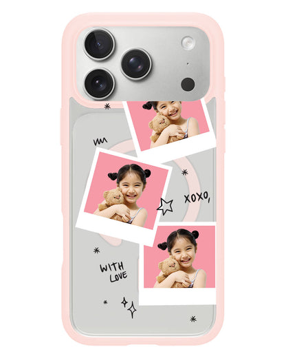 iPhone Rearguard Hybrid - Face Grid White Polaroid