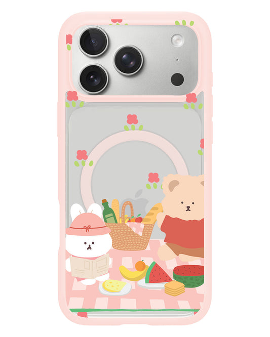 iPhone Rearguard Hybrid - Picnic Bear Pink