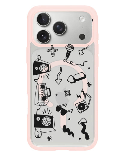 iPhone Rearguard Hybrid - Rock n Roll Black