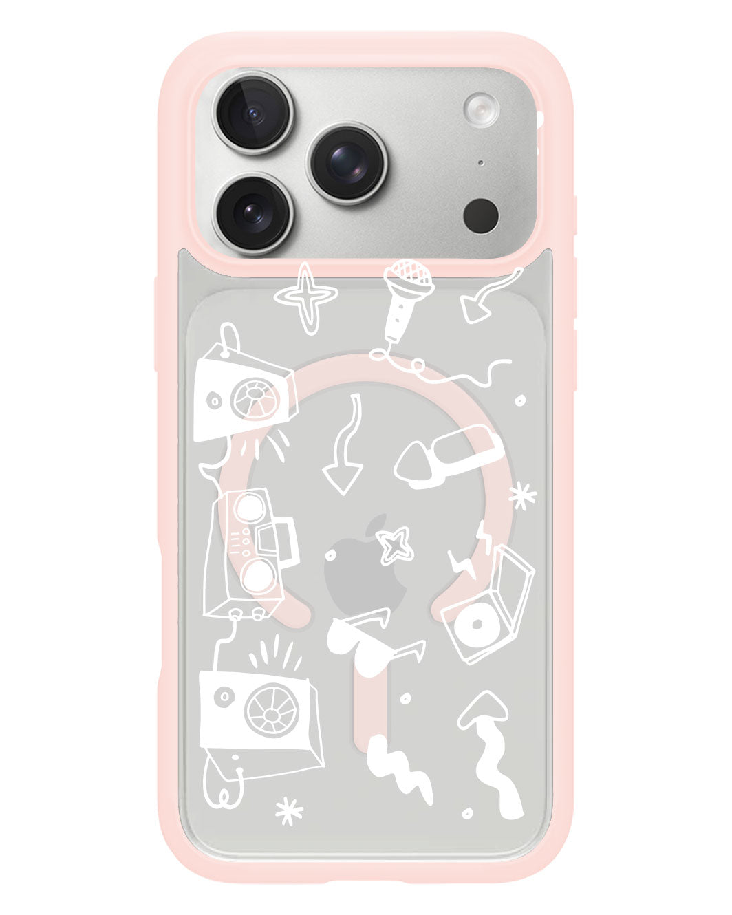 iPhone Rearguard Hybrid - Rock n Roll White