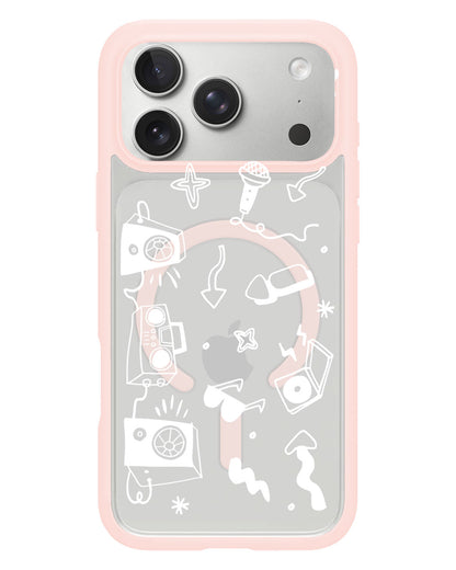 iPhone Rearguard Hybrid - Rock n Roll White