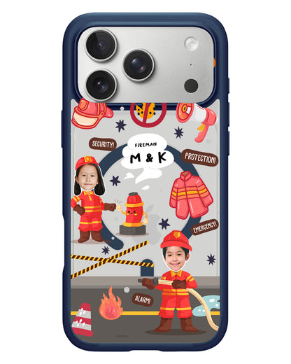 iPhone Rearguard Hybrid - Face Grid Dream Firefighter
