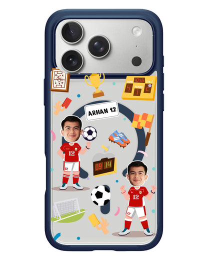 iPhone Rearguard Hybrid - Face Grid Dream Soccer