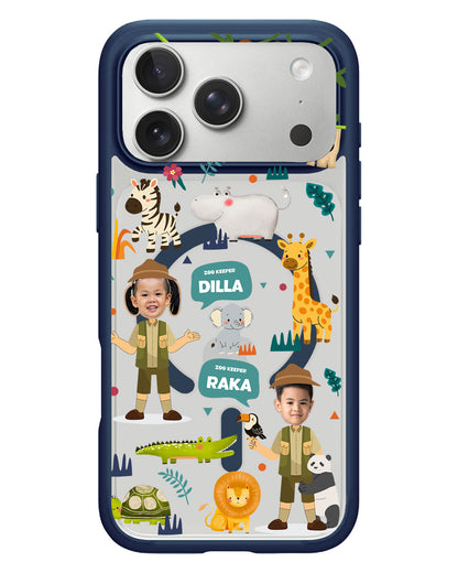 iPhone Rearguard Hybrid - Face Grid Dream Zoologist
