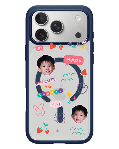 iPhone Rearguard Hybrid - Face Grid