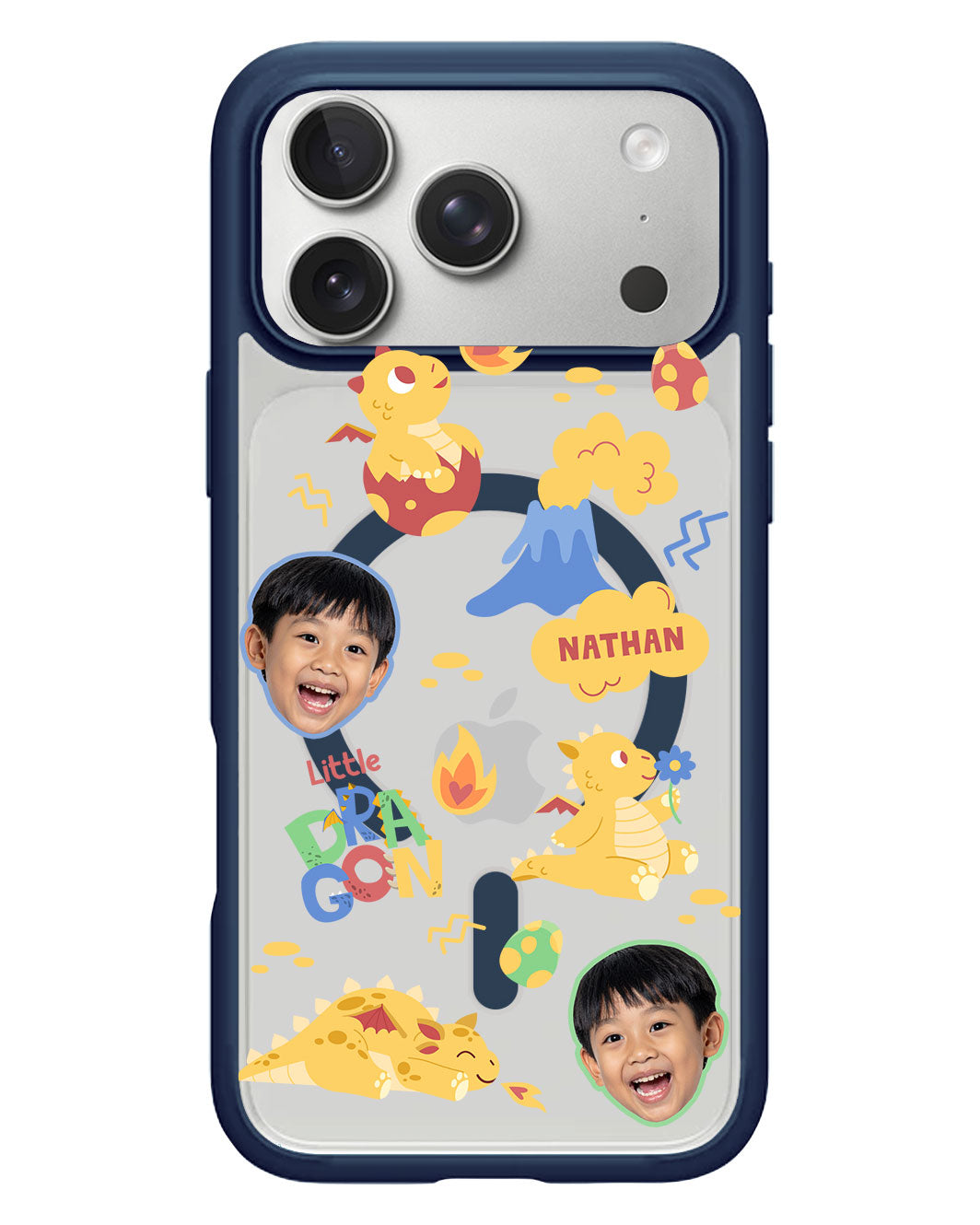 iPhone Rearguard Hybrid - Face Grid Little Dragon
