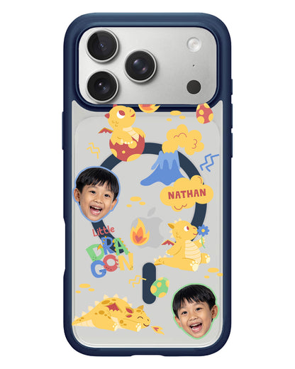 iPhone Rearguard Hybrid - Face Grid Little Dragon
