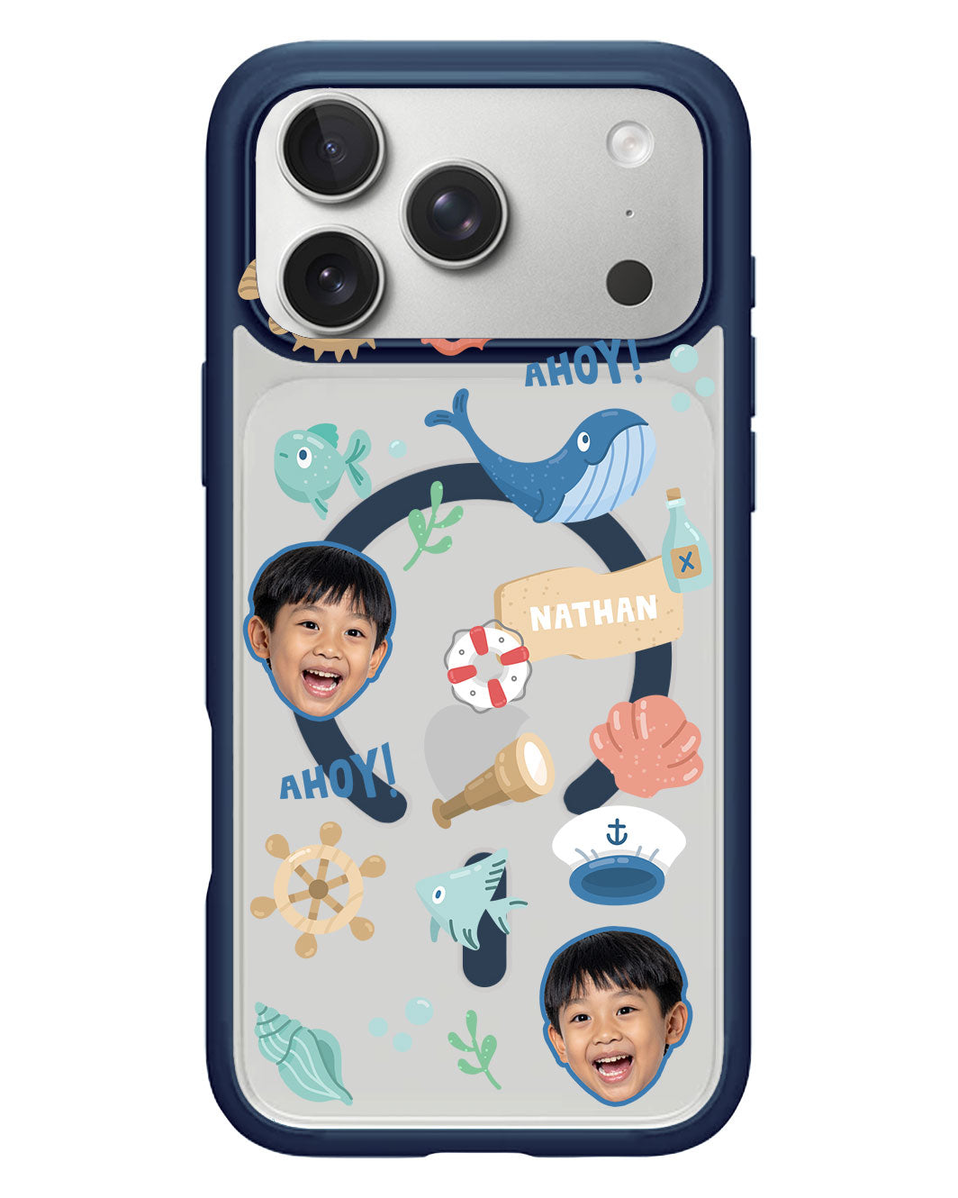 iPhone Rearguard Hybrid - Face Grid Sailor