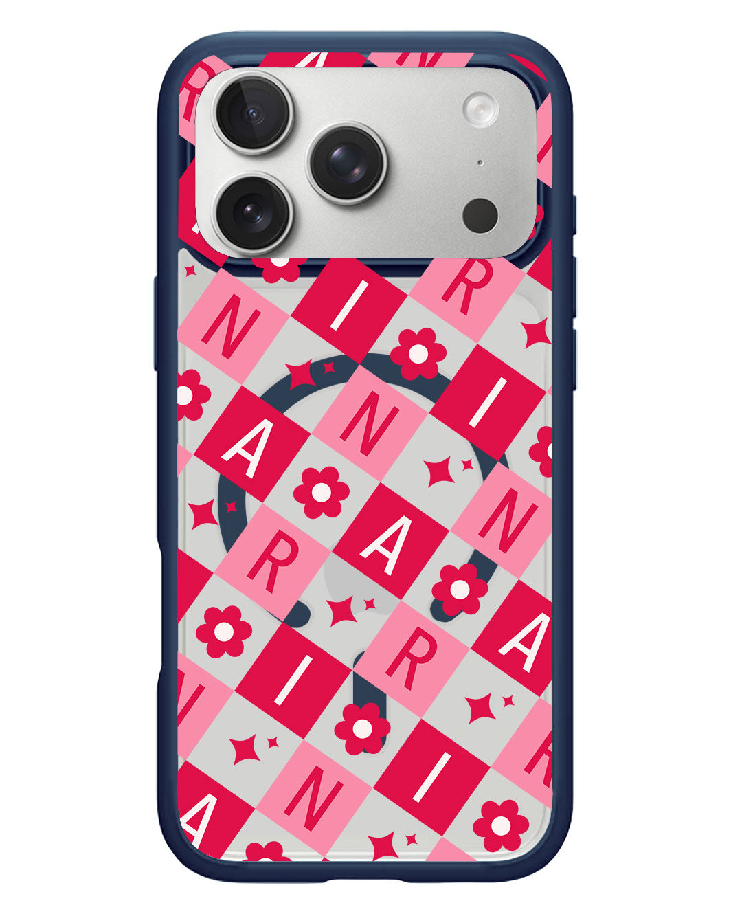 iPhone Rearguard Hybrid - CUSTOM MONOGRAM 3.0 Flower Grid 1.0