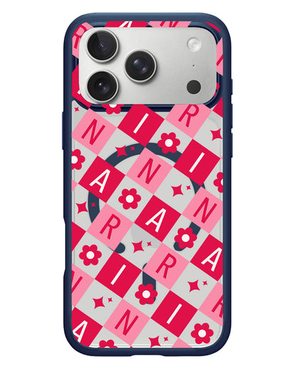 iPhone Rearguard Hybrid - CUSTOM MONOGRAM 3.0 Flower Grid 1.0