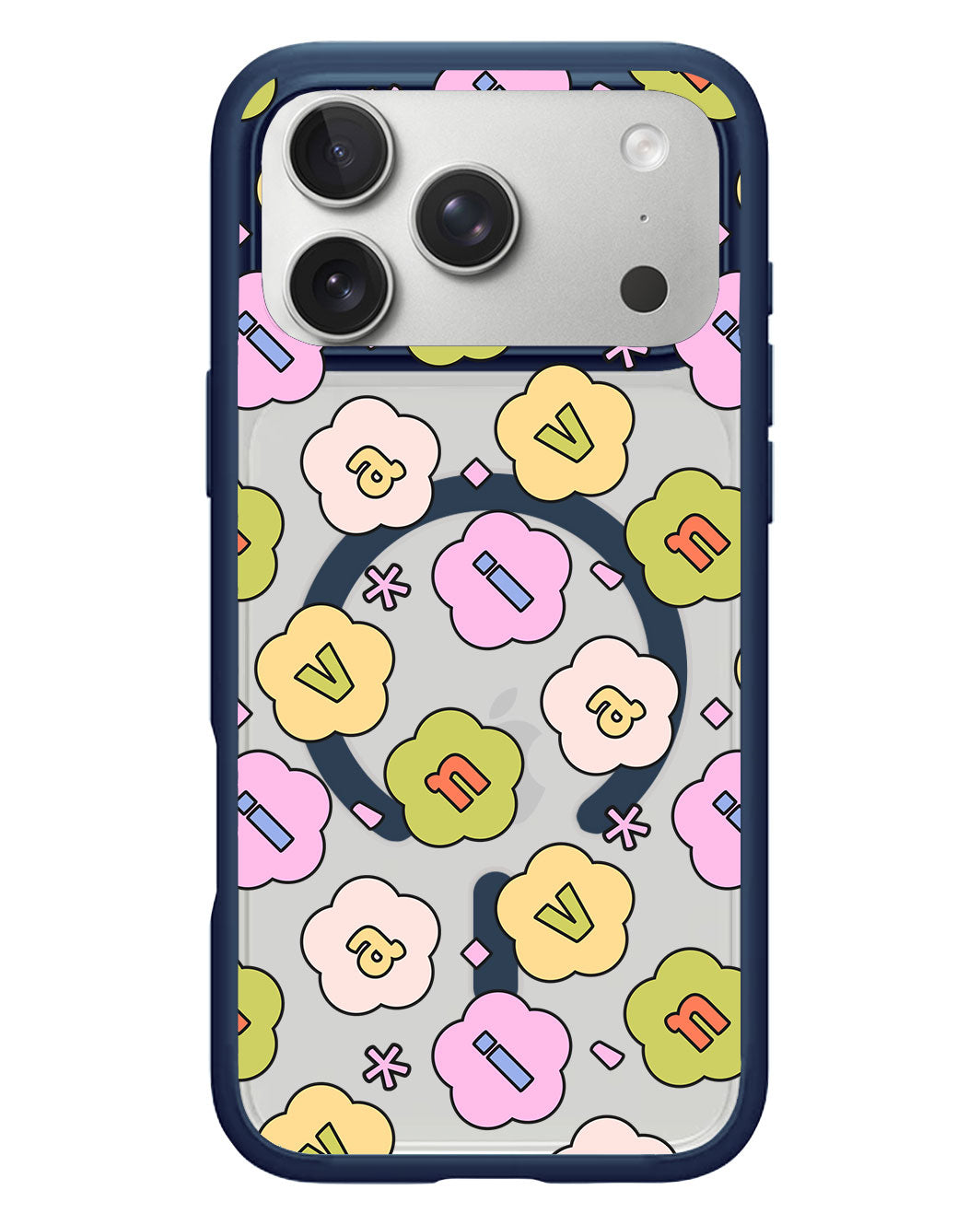 iPhone Rearguard Hybrid - CUSTOM MONOGRAM 3.0 FLOWER PETALS 1.0