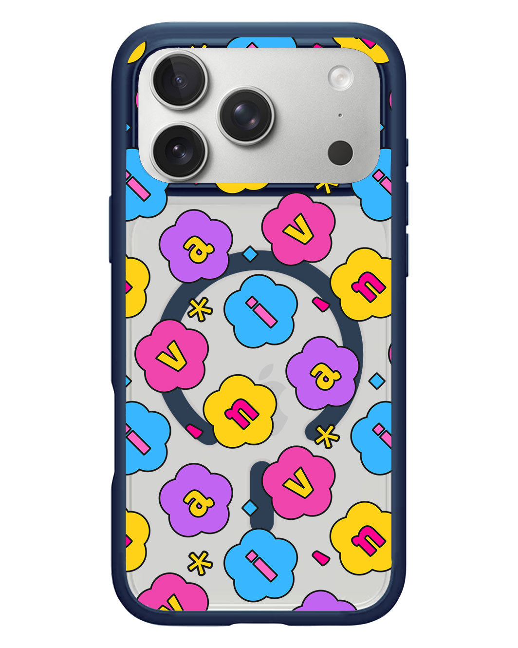 iPhone Rearguard Hybrid - CUSTOM MONOGRAM 3.0 FLOWER PETALS 4.0